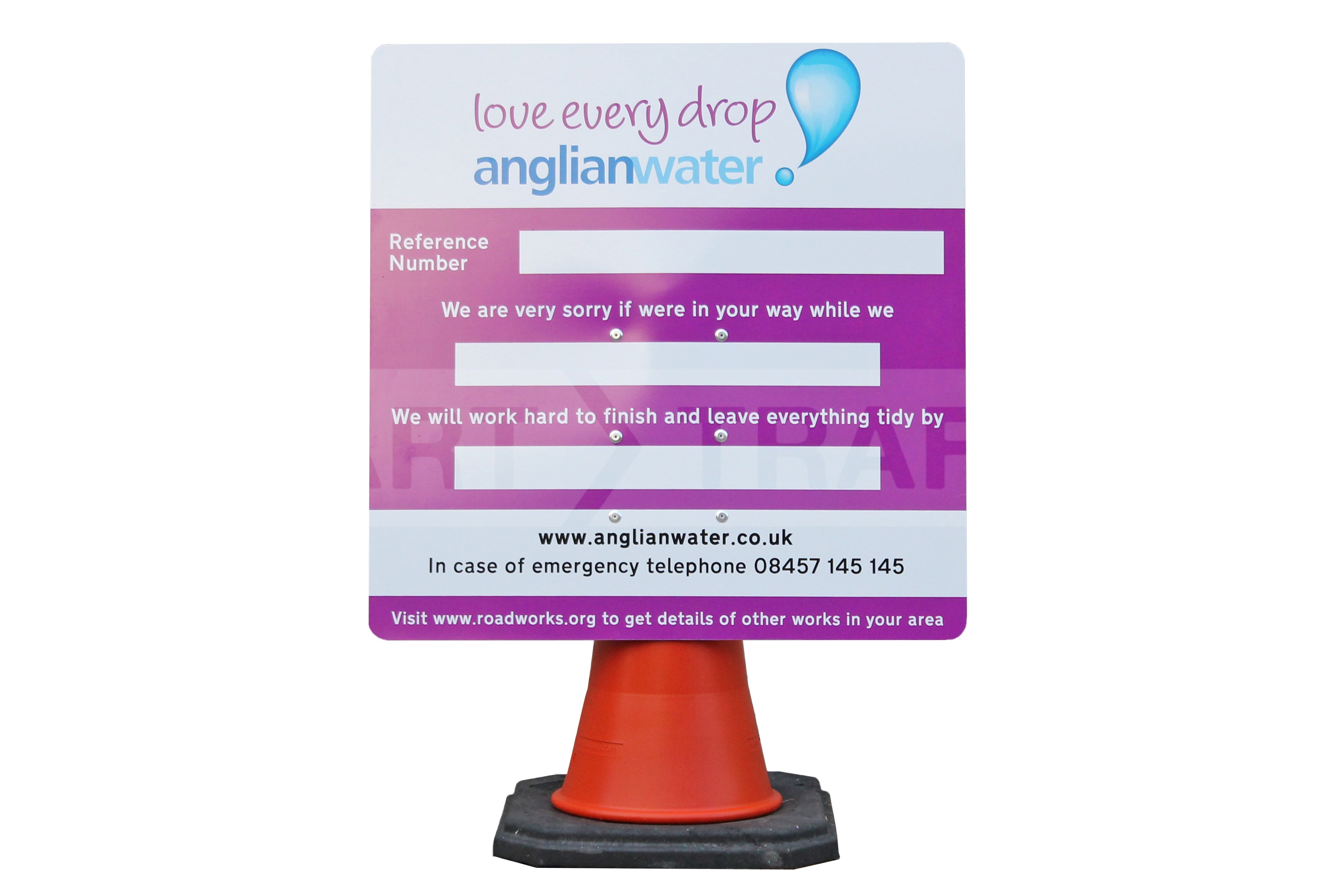 anglian-water-cone-sign